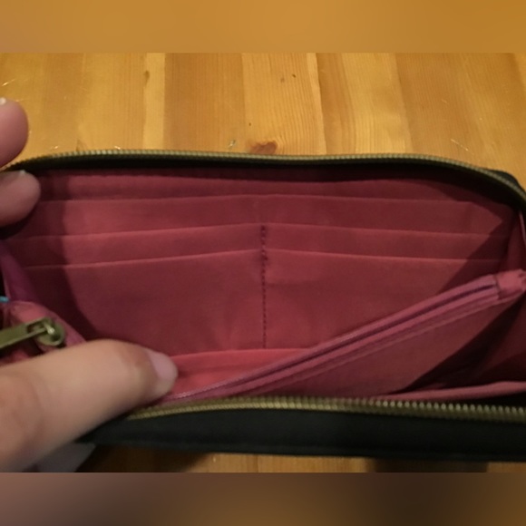 BLACK TRAVELON WALLET RFID FULL ZIPPER - Picture 8 of 11